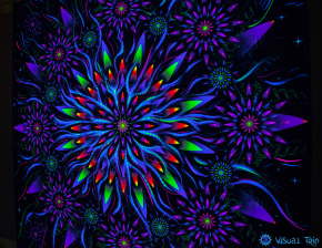 Флюрное полотно Flower of space energy