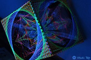 Фрактал из ниток 3D Vibration in Cube