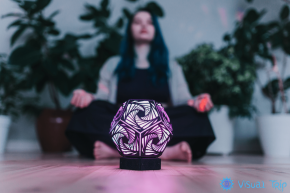 Интерьерный проекционный светильник Spiral Black Edition