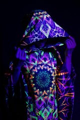 Пончо светящееся Green Mandala Flowers