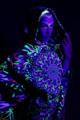 Пончо светящееся Mandala Earth